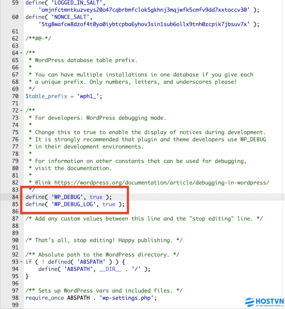 H ng d n b t debug log cho website wordpress t i li u h ng d n s 